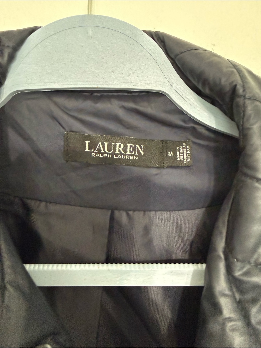 Ralph Lauren Navy Diamond-Quilted Puffer Jacket - Picture 2 of 8